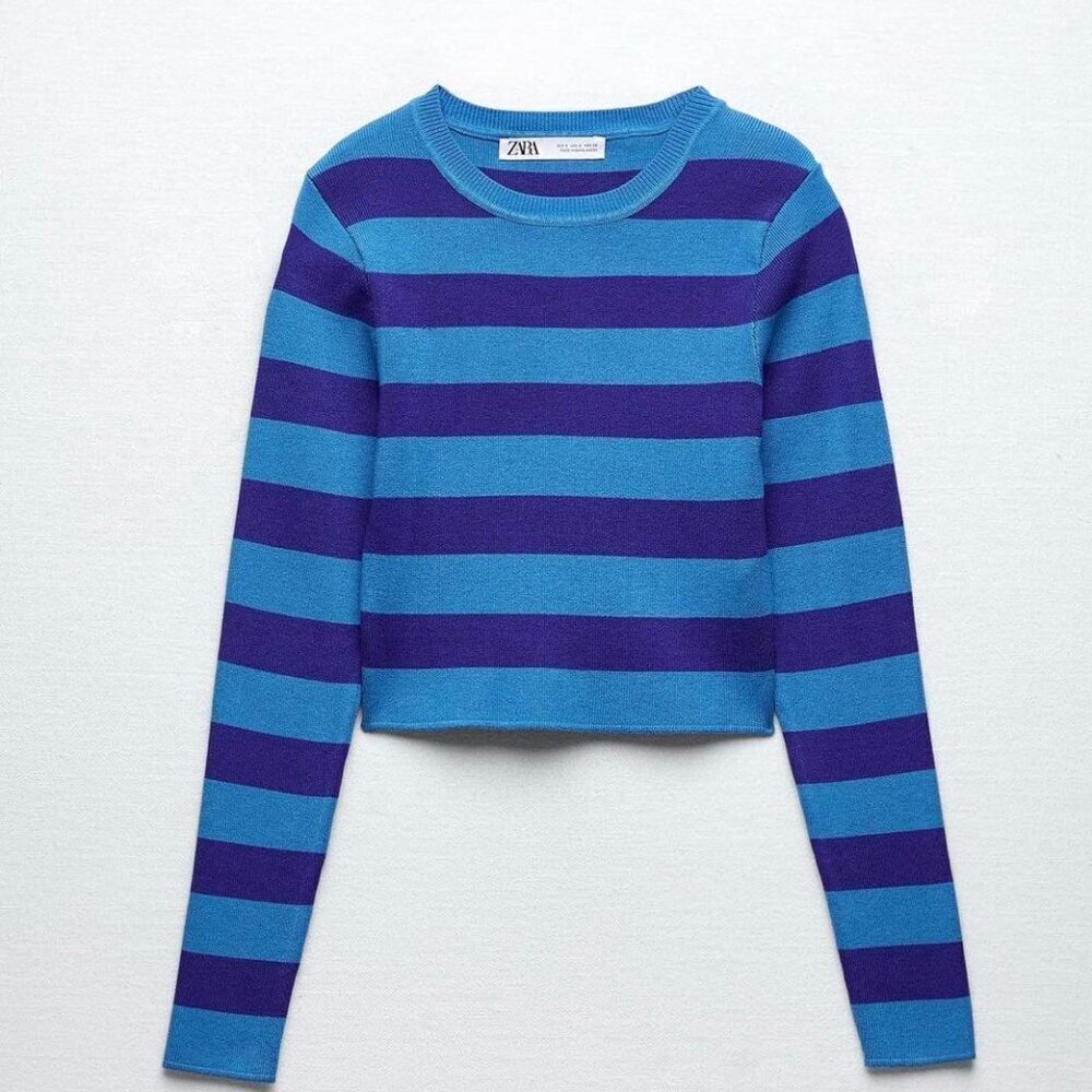 ZARA Striped Top, New, Size S  3519/102/400